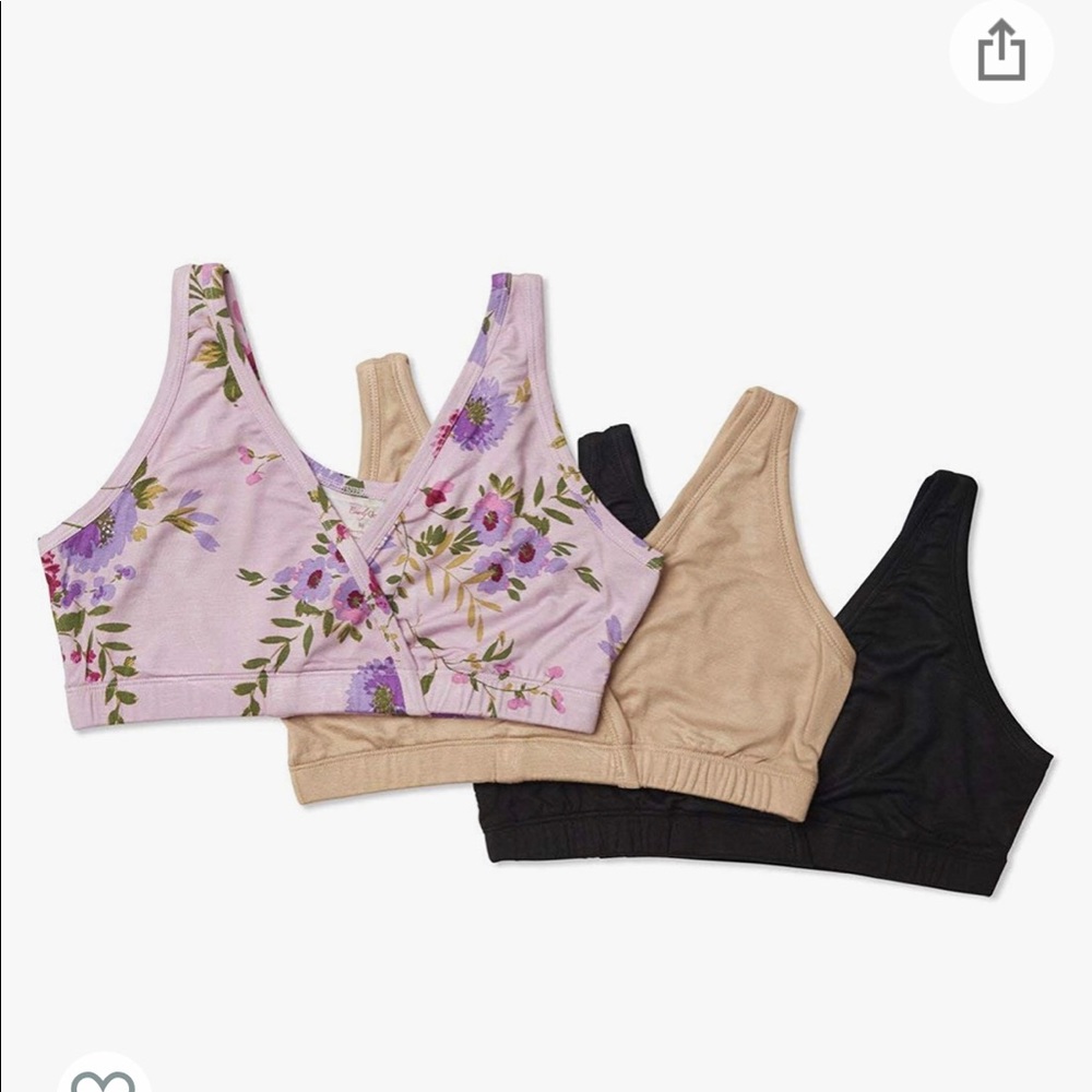Pack of 3 nursing bras
